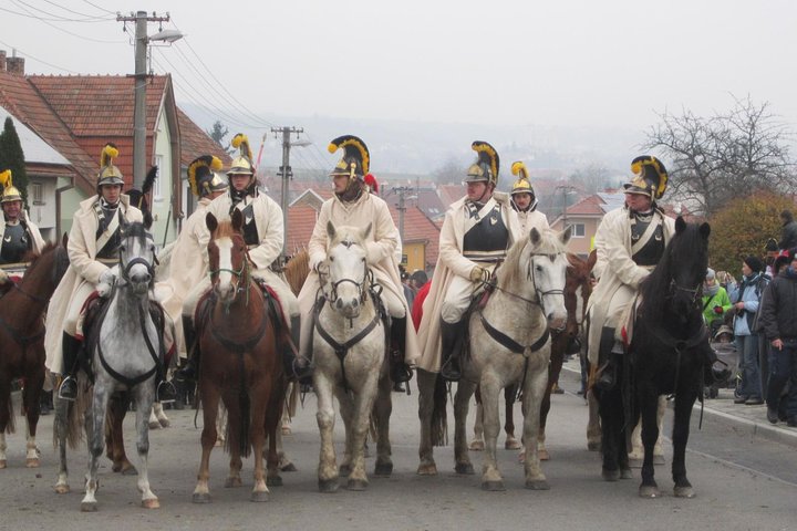 Viaggio al campo di battaglia di Austerlitz vicino a BRNO nella Repubblica Ceca