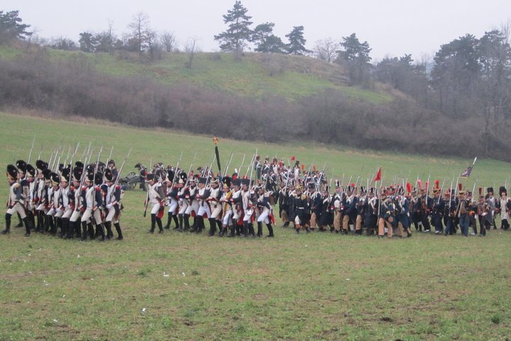 Viaggio al campo di battaglia di Austerlitz vicino a BRNO nella Repubblica Ceca