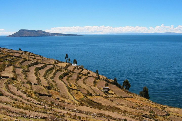 Uros Schilf schwimmende Inseln & Taquile Insel Titicaca Puno Ganztags