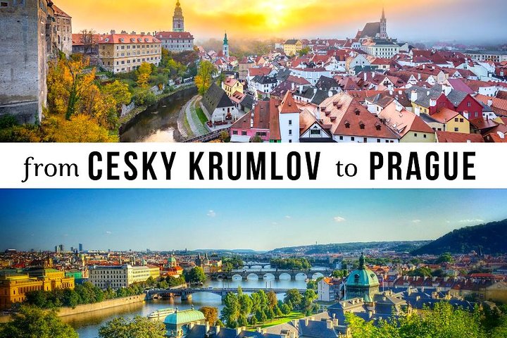 Traslado desde Cesky Krumlov a Praga con 2h para hacer turismo