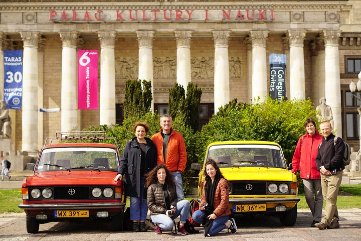 Tour privato: Tour di Varsavia su una Fiat d'epoca