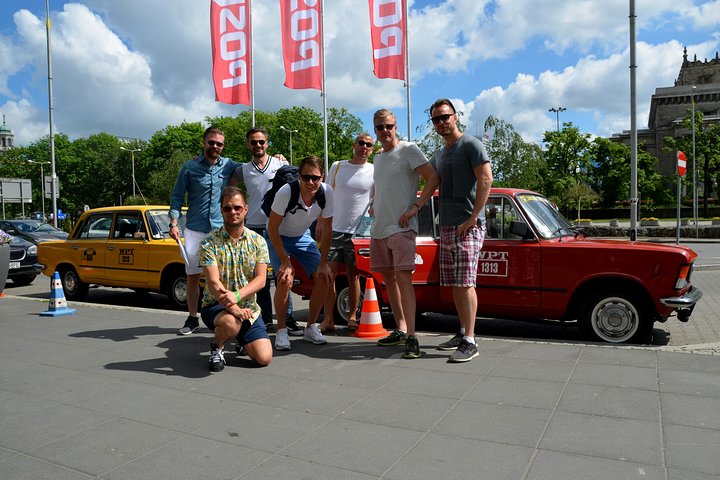 Tour privato: Tour di Varsavia su una Fiat d'epoca