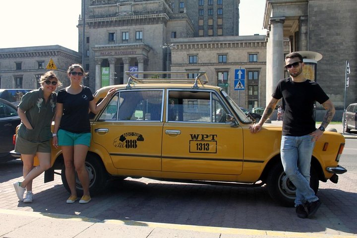 Tour privato: Tour di Varsavia su una Fiat d'epoca