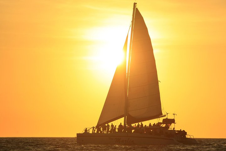 Crociera al tramonto in catamarano da Tamarindo o Playas del Coco