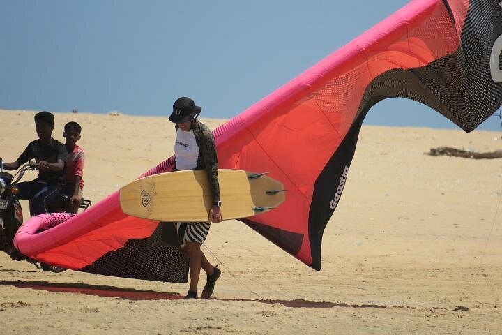 Aventure de kitesurf à Kalpitiya