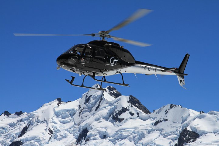 25-minuters helikopterflyg inklusive en alpin landning