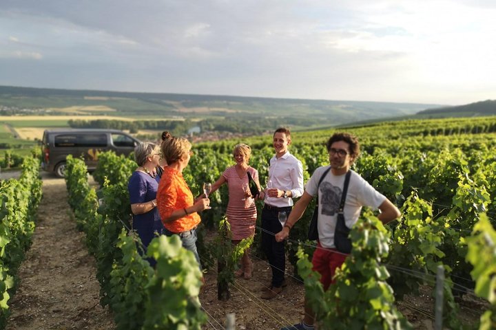 Kleine Gruppe - Halbtagestour mit Champagner - Besuch von 2 kleinen Produzenten / Erzeugern