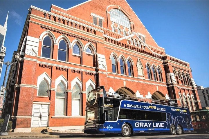 Excursão turística pela cidade de Nashville no ônibus de dois andares