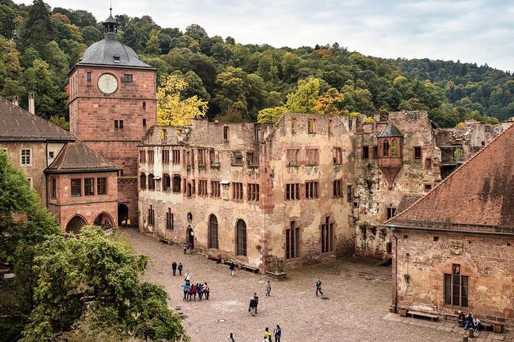 Heidelberg slott og gamlebytur fra Frankfurt