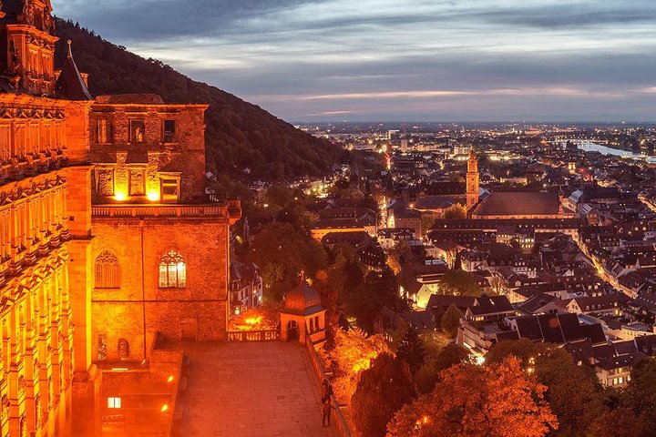 Heidelberg slott og gamlebytur fra Frankfurt