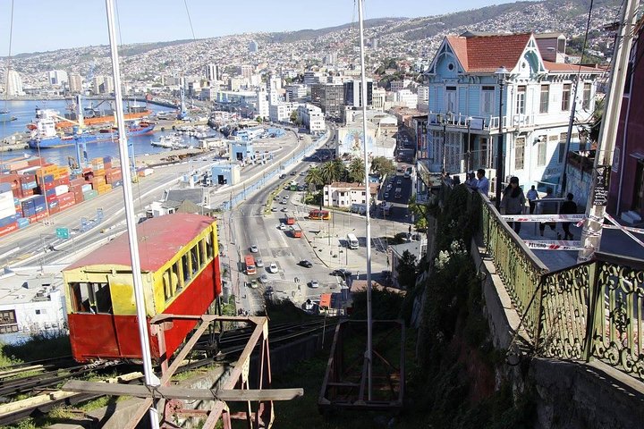 San Antonio etter cruisetur til Valparaiso og Casablanca Drop off i Santiago