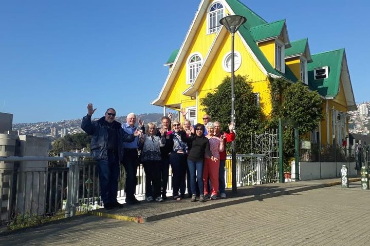 San Antonio etter cruisetur til Valparaiso og Casablanca Drop off i Santiago