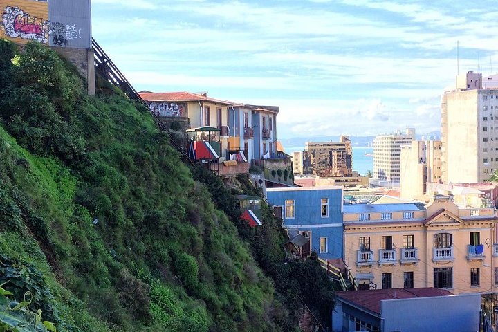 San Antonio etter cruisetur til Valparaiso og Casablanca Drop off i Santiago