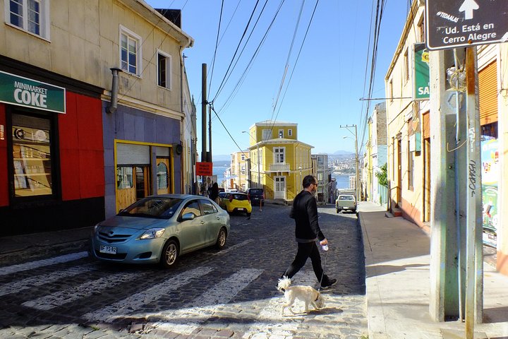 San Antonio etter cruisetur til Valparaiso og Casablanca Drop off i Santiago