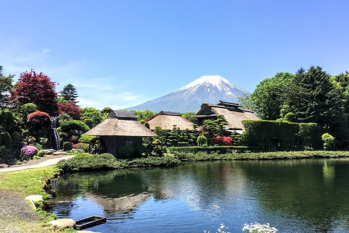 Spectaculaire croisière sur le mont Fuji et le lac, nouilles faisant l'expérience