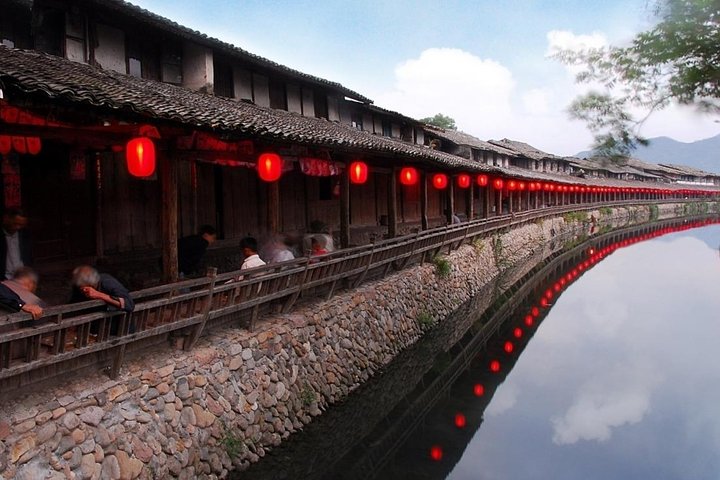 Visite privée du rafting en bambou sur la rivière Nan Xi et de la vieille rue Lishui