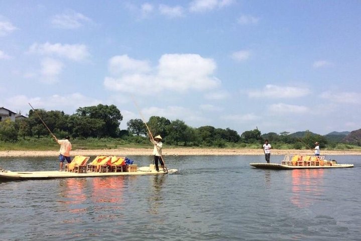 Visite privée du rafting en bambou sur la rivière Nan Xi et de la vieille rue Lishui