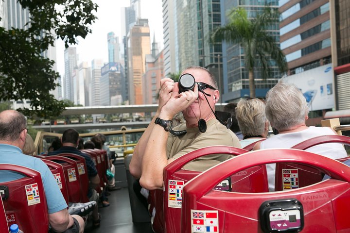 Excursion touristique à arrêts multiples Big Bus en bus à toit ouvert à Hong Kong