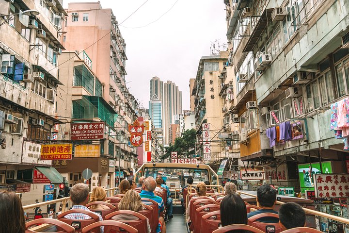 Excursion touristique à arrêts multiples Big Bus en bus à toit ouvert à Hong Kong