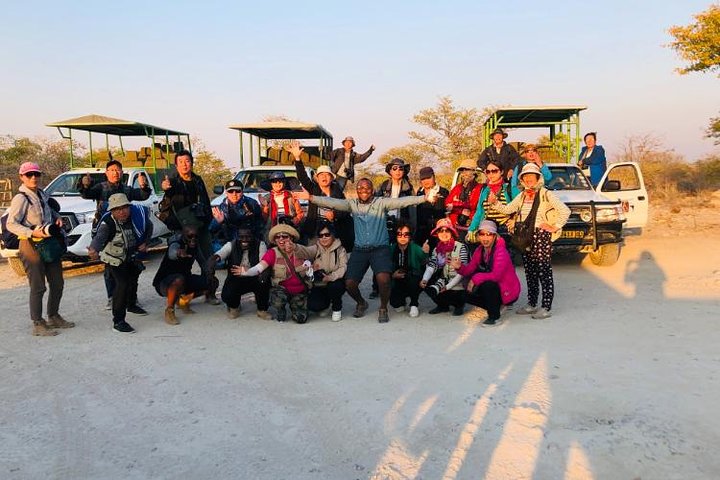 Safari no parque nacional de Etosha com guias profissionais nascidos em Etosha.
