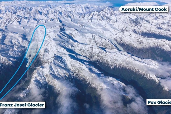 Franz Josef Glacier 25 - Minute de vol en hélicoptère avec atterrissage sur neige