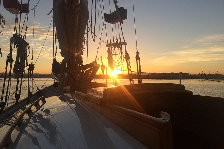 San Diego Segeln Sonnenuntergang und Nachmittag Klassische Yacht