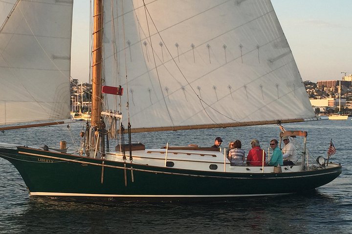 San Diego Segeln Sonnenuntergang und Nachmittag Klassische Yacht