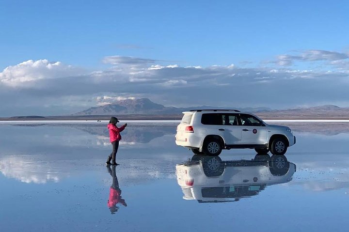 Privat: Solnedgång och stjärnbelysning i Uyuni saltlägenheter.