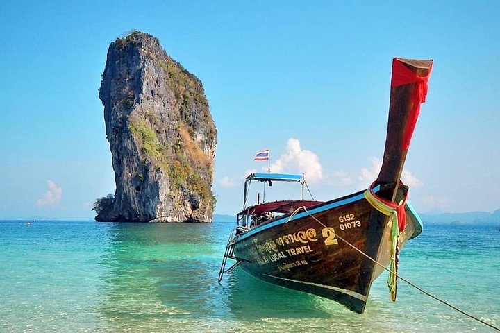 Krabi 4 Island Tour: charter privado de barco de cauda longa