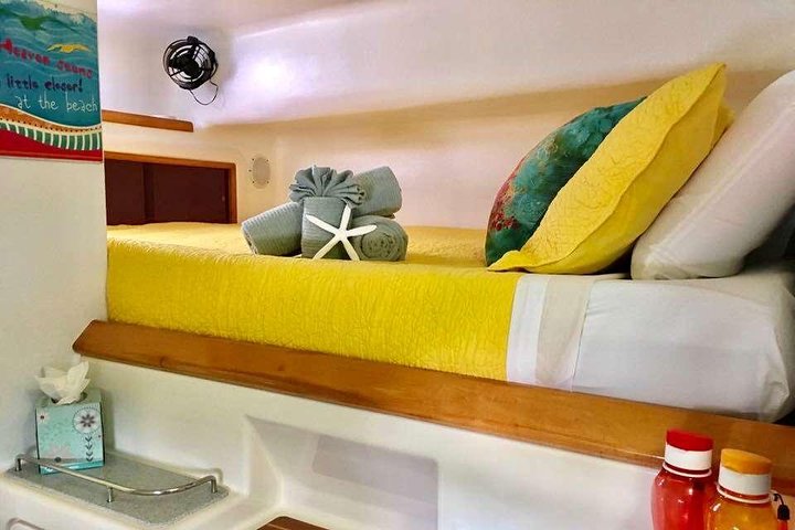 50 'luxe jacht. Privé catamaran-snorkel- en strandervaring van een hele of halve dag
