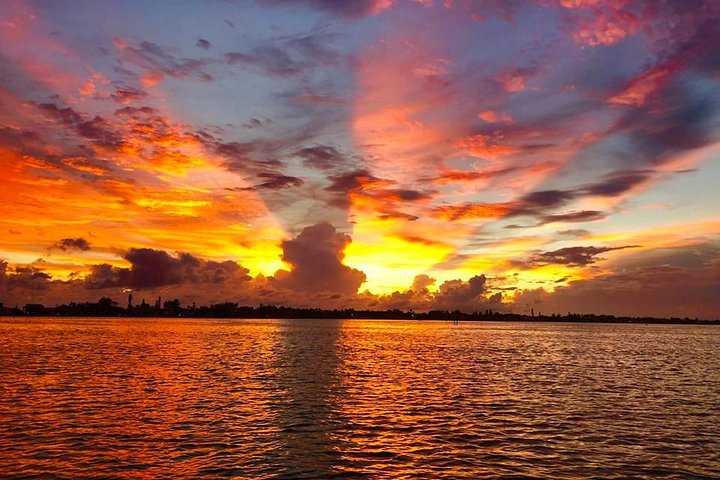 Passeio de barco ao pôr do sol com golfinhos na Ilha Anna Maria