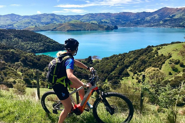 Lava Loop - Guidet elektrisk mountainbike-tur i Akaroa