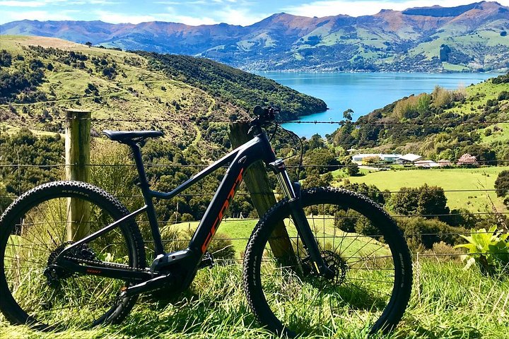 Lava Loop - Guidet elektrisk mountainbike-tur i Akaroa