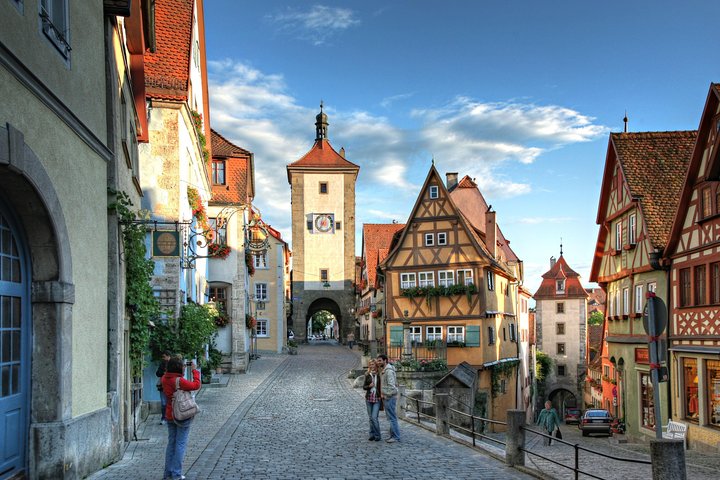 Viaggio in pullman sulla strada romantica da Francoforte a Rothenburg/andata e ritorno