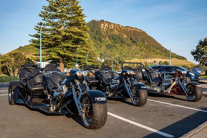 TAURANGA SHORE EXCURSION : V8 TRIKE - 1,5 timers by eller naturskjønne tur