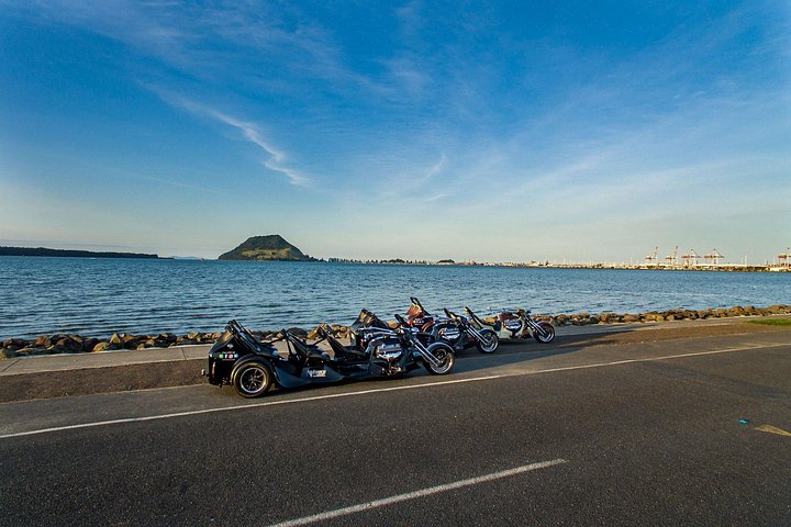 TAURANGA SHORE EXCURSION : V8 TRIKE - 1,5 timers by eller naturskjønne tur
