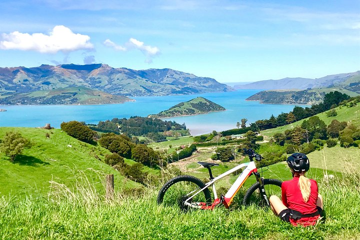 Lava Loop - Guidet elektrisk mountainbike-tur i Akaroa