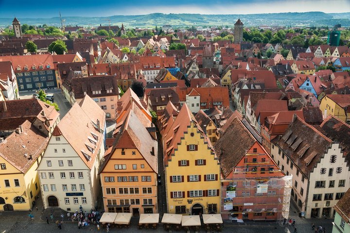Viaggio in pullman sulla strada romantica da Francoforte a Rothenburg/andata e ritorno