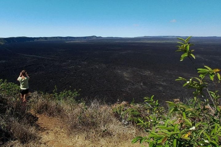 Wandeltocht naar de Sierra Negra-vulkaan en de Chico-vulkaan vanaf het eiland Isabela