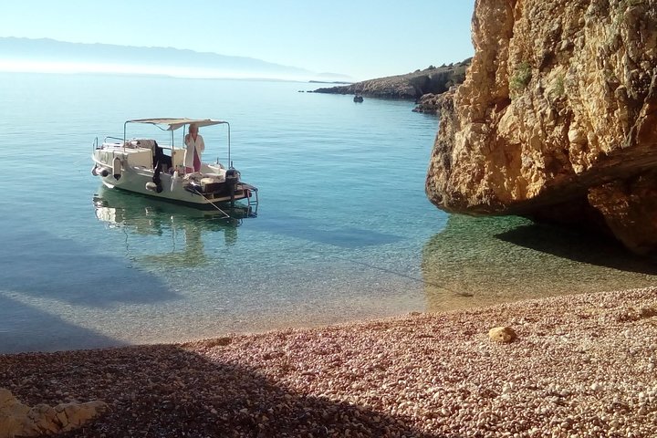 Excursion privée d'une demi-journée en bateau sur l'île Plavnik avec le capitaine. Bobo