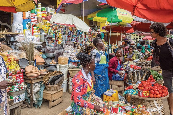 Kumasi kejetia sentralmarkedstur og tradisjonelle lokale matlagingskurs