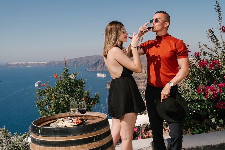 Tour enológico Santorini : Visita 3 Bodegas Locales con Catas