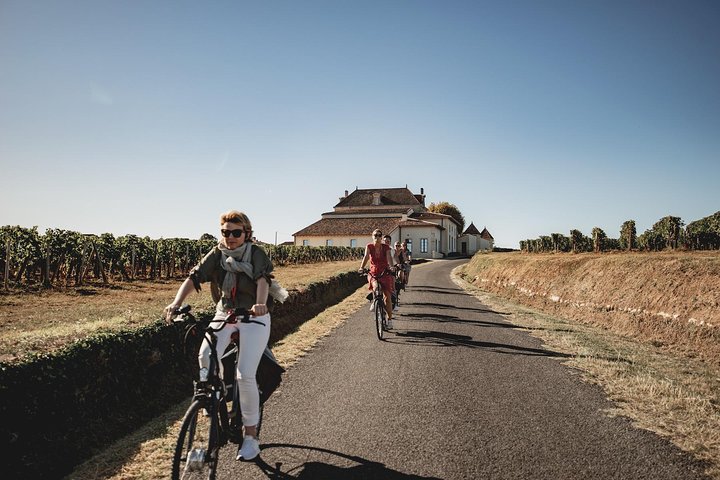 Desde Saint-Emilion: tour de un día en bicicleta eléctrica con degustaciones de vino y almuerzo tipo picnic