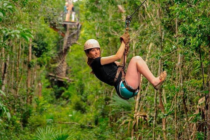 ATV (delte), Hest tilbage ridning, Ziplines, & Cenote fra Cancún