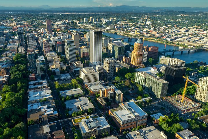 Visite aérienne du centre-ville de Portland par Envi Adventures