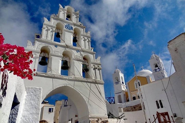 Excursión por la costa de Santorini: Tour privado con posible recogida en el puerto