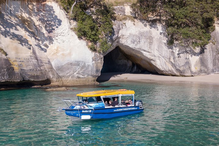 Glasbundbåd Whitianga Cathedral Cove Cruise