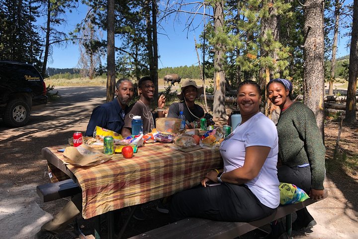 Visite privée de Yellowstone : sites emblématiques, faune, randonnées familiales + déjeuner