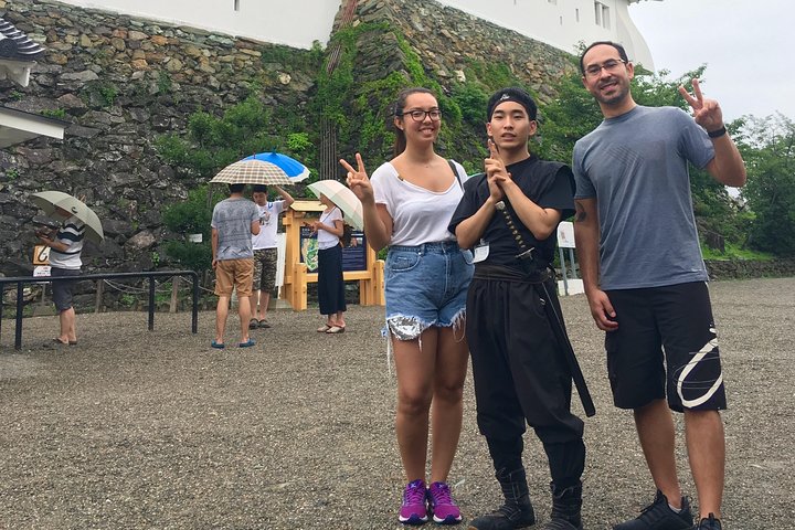 Excursão a pé pela cidade do castelo de Wakayama