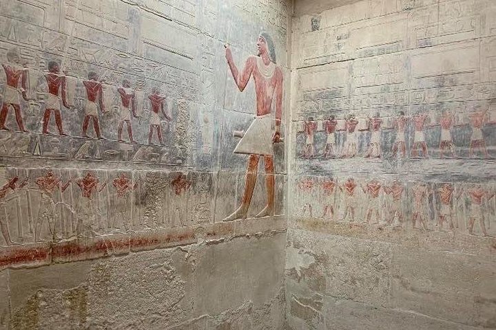 Tour privado de día completo Pirámides de Giza Sakkara Memphis Dahshur
